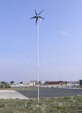 Guyed Tower with Turbine